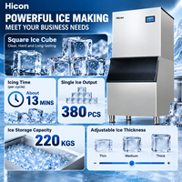 Machine à glaçons commerciale de refroidissement par eau de conception fendue de machine de fabrication de glace de nettoyage automatique de machine à glaçons de grande capacité de Hicon 700KGS
