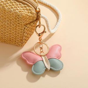 Stylish Faux Leather Butterfly Keychain Cute Purse <b>Bag</b> Charms Wholesale <b>Key</b> <b>Ring</b> Accessories for Women Girls - Product Image 4