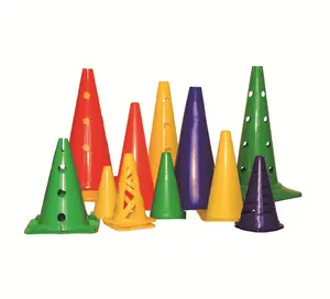 Tourtop Factory Wholesale Colorful Speed Training Football Agility Cone Plastic Cone Soccer Training Cones