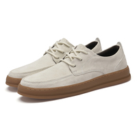 Nouvelles Chaussures Habillées pour Homme en Cuir de Vachette Pleine Fleur, Confortables, en Daim de Vache, Style Bateau, pour Homme, Tailles 39-45, Fournisseurs d'Usine de Mode