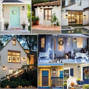 Lampes murales en verre de tête de porte de ménage lumière murale LED extérieure extérieure pour Patio porte d'entrée jardin <span class=keywords><strong>terrasse</strong></span> - Product Image 5