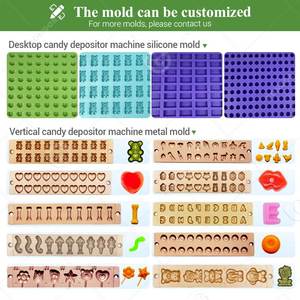 Tabletop Mini Manual Henan Gummy Bear Coconut Milk Chocolate <b>Candy</b> Table Top Table-Top Deposit Depositor Make <b>Machine</b> - Product Image 5