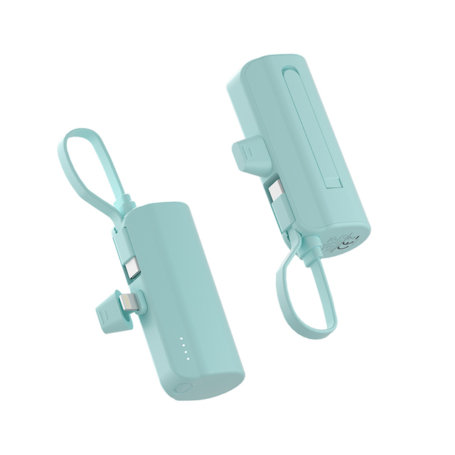 Factory Wholesale Mini Capsule Power Bank 5000ah Battery Pack Charger Compact Portable Charger for phone Powerbank