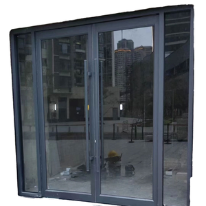<span class=keywords><strong>Porte</strong></span> <span class=keywords><strong>d</strong></span>'<span class=keywords><strong>entrée</strong></span> moderne à double battant en verre, étanche, avec <span class=keywords><strong>rideau</strong></span> suspendu, pour usage hôtelier, type fenêtre à battant - Product Image 1