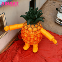 Costume de mascotte d'ananas de dessin animé pour l'Expo des fruits, Costume d'ananas personnalisé, Costumes de mascotte d'ananas