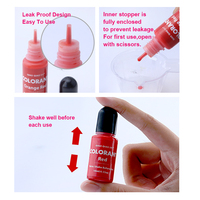 TIMESRUI Teinture liquide opaque multi-usages, non toxique, hautement concentrée, pour bougies, savons, caoutchouc de silicone, artisanat DIY