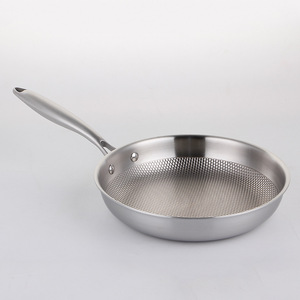 Sartén para parrilla de utensilios de cocina de titanio de <span class=keywords><strong>3</strong></span> capas, sartén segura para horno de estilo americano de 12 pulgadas/28cm con martillado - Product Image 3