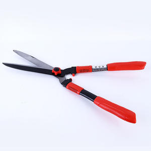 Sécateur à haies double lame en acier inoxydable 45-60 cm, capacité de coupe de 1,5 po, outil manuel de taille de gazon rouge avec tête relevée - Product Image 3