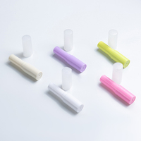 Tubes de baume à lèvres en plastique, Mini Tubes vides, transparents, rose, violet, ronds, 3ml, 4ml, vente en gros, pièces