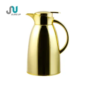 0.7L 1.0L high quality stainless steel coffee vacuum jug arabic coffee pot glass thermos