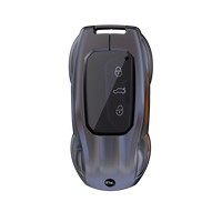 Housse de clé intelligente populaire en alliage de zinc pour Volkswagen Golf Lamando Lavida Plus Bora Passat Passat Teramont, étui de clé en forme de voiture de sport