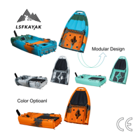 Nouveau Kayak à Pédales Modulaire 2026 de 3m (10 pieds) Facile à Ranger, Pêche en Mer, Pêche au Vivant, 3 Personnes, Tandem, Solo