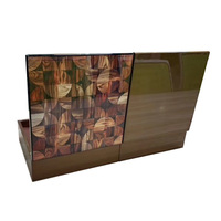 Boîte de rangement de dattes en bois MDF pour peinture piano de luxe personnalisée emballage de vernis à noix boîte en bois à charnière