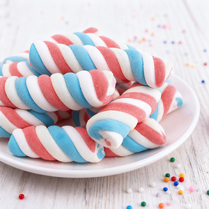 Vente en gros 5g rose tendre <span class=keywords><strong>guimauve</strong></span> halal fruitée en vrac personnalisée ingrédients acides emballés pour le café - Product Image 1