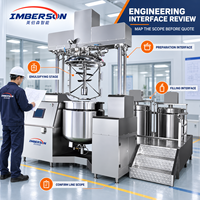 Ligne de production cosmétique clé en main IME-D 3000-5000L avec automatisation PLC, réservoirs, tuyauterie, remplissage, connexion, émulsifiant sous vide