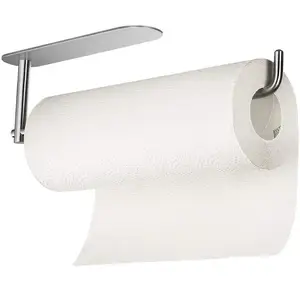 Stainless Steel Paper Holder Bathroom Kith Paper Holder Kitchen Adhesive Paper Holder