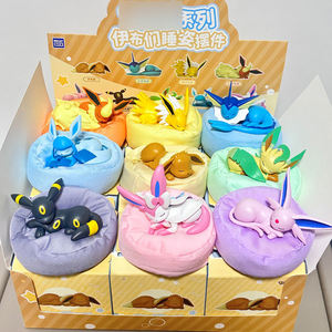 Bestseller: <span class=keywords><strong>Serie</strong></span> Eevee <span class=keywords><strong>Friends</strong></span> Sleep, Blind Box, Regalo di Natale, Statuetta Decorativa, Decorazione per Ufficio, Giocattolo Sorpresa - Product Image 1