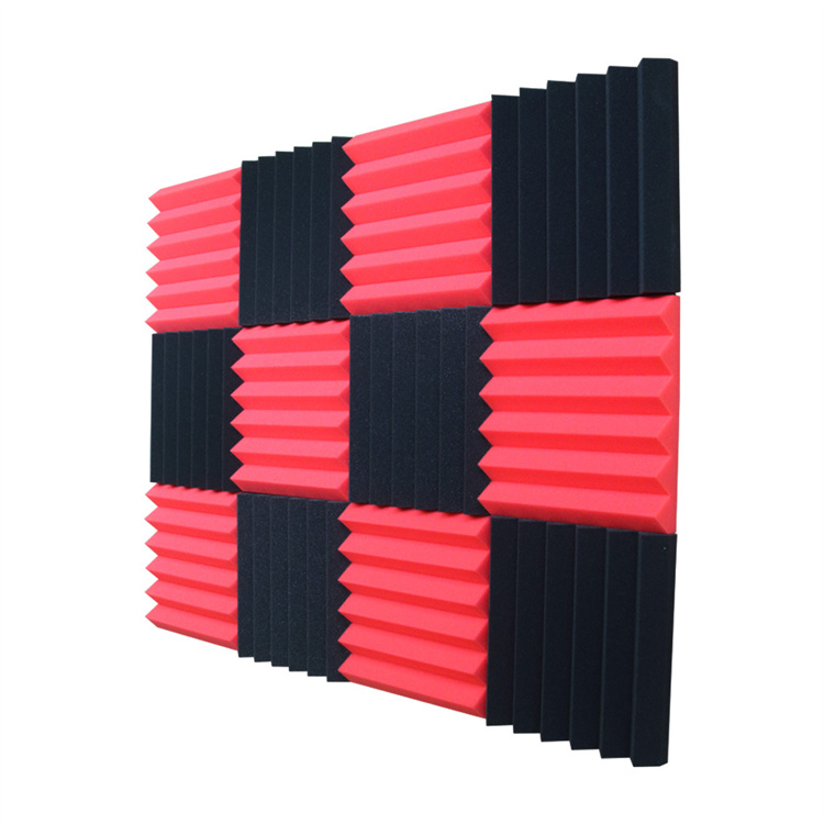 Лучшая цена, высокоплотная Звукопоглощающая губка с треугольным пазом для украшения стен дома, акустические панели из пеноматериала