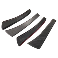 Ailerons de pare-chocs avant en fibre de carbone pour Porsche 991718 981 911 GT3 GT4 RS Style Air Knife
