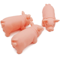 Mainan Hewan Peliharaan Lucu Berbunyi Dengkuran Babi, Mainan Kunyah Berbunyi Oink untuk Anjing dan Kucing, Pereda Stres, Hiburan Hewan Peliharaan
