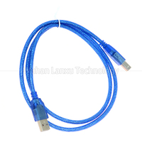 Kabel Ekstensi Printer USB 2.0 a Male ke Tipe B, Konduktor Tembaga Murni, Berlapis PVC, Terlindungi Jalinan, 0.5m 1m 2m 3m