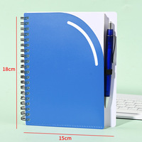 Carnet de notes à spirales en cuir PU avec logo personnalisé, couverture rigide, papier kraft vegan, stylo, papeterie, agenda, cadeau pour l'école, les voyages