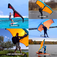 Ensemble de planche de wingsurf Waterplay 5m, planche gonflable pour sports nautiques, wing foil, kitesurf, windsurf, hydrofoil, wingfoil