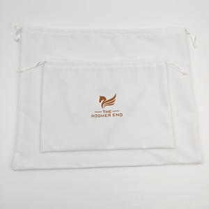 Luxury Cosmetic White Collector <b>Makeup</b> Organic Storage Dust-proof <b>Drawstring</b> <b>Bag</b> Eco-friendly Custom Jewelry Cotton Apparel - Product Image 4