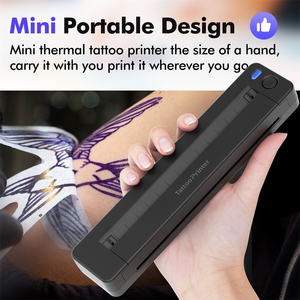 Pochoirs de transfert de tatouage sans fil A49 Imprimante thermique portable Tatouage thermique sans encre pour tatoueurs et débutants - Product Image 3