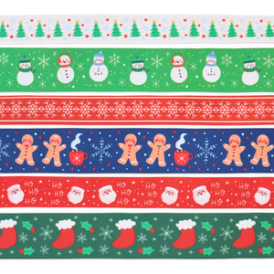 6pcs/pack New Arrival Heat Transfer Christmas Grosgrain <strong>Ribbon</strong> for Christmas Decoracion - Product Image 5