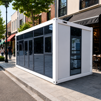 Maison conteneur en acier préfabriquée à assemblage rapide, 20 pieds, 40 pieds, en kit, modulaire, démontable, bâtiment moderne