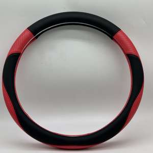 Housse de volant de voiture universelle, respirante, antidérapante, en fibre de carbone, protection de volant pour la plupart des véhicules - Product Image 5