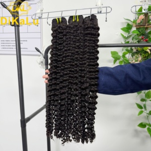 Extensions de Cheveux Brésiliens Remy Bruts 100% Vierges Non Traités, Cuticules Alignées, Double Trame Faite à la Machine, Ondulations Profondes Souples - Product Image 3