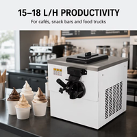 Machine à glace commerciale à tête unique pour cornets et coupes glacées, prix usine