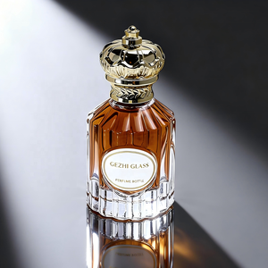 Botellas de Perfume Vacías de 50 <span class=keywords><strong>ml</strong></span> de Alta Popularidad, Botellas de Perfume Redondas Vintage Bonitas, Botella de Perfume de 50 <span class=keywords><strong>ml</strong></span> con Caja y Tapa de Corona - Product Image 3