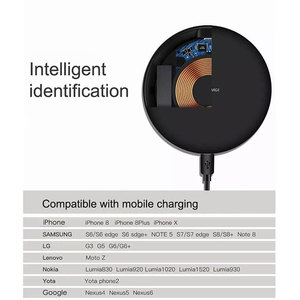 <span class=keywords><strong>Cargador</strong></span> inalámbrico EONLINE de 10W para iPhone 15 14 Max X XR <span class=keywords><strong>8</strong></span> Plus, almohadilla de carga rápida de 10W para Ulefone Doogee <span class=keywords><strong>Samsung</strong></span> <span class=keywords><strong>Note</strong></span> 9 <span class=keywords><strong>Note</strong></span> <span class=keywords><strong>8</strong></span> S10 - Product Image 6