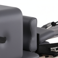 Machine de Pilates Reformer réglable en aluminium/alliage d'aluminium jaune, portable et durable, équipement de yoga à domicile pour adultes, avec boîte en bois
