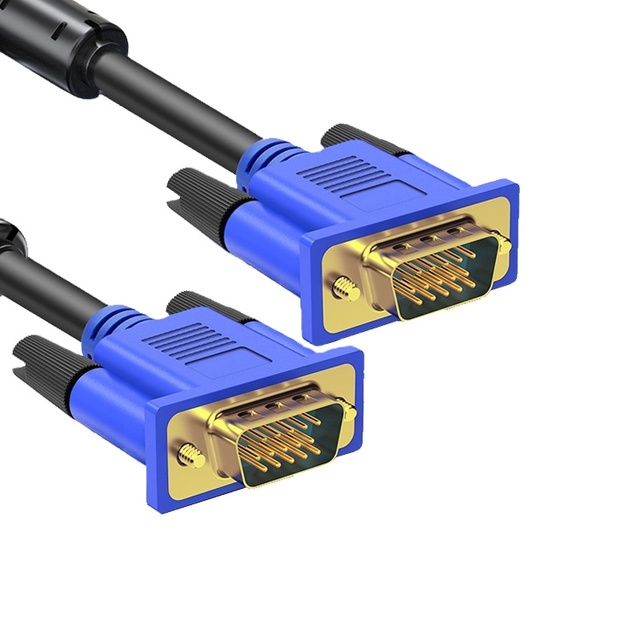Wholesale Oem Gold Plated 15pin Male to Male Cable Vga 6.0mm PC Monitor TV Projector Vga to Vga Cable