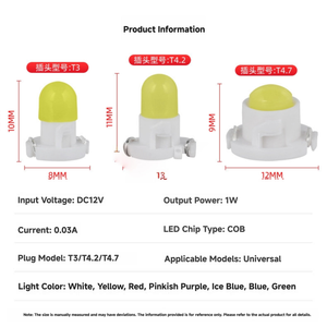 New 6000K <span class=keywords><strong>LED</strong></span> bảng điều khiển đèn cho xe ô tô COB nguồn ánh sáng bảng điều khiển <span class=keywords><strong>12V</strong></span> tự động đèn nhôm vật liệu trang bị thêm Cách sử dụng - Product Image 2