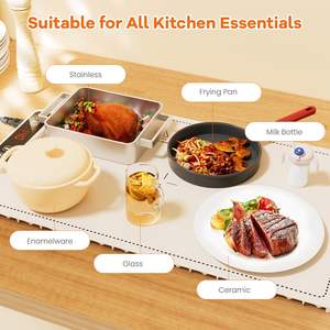 Bandeja de Silicona Plegable y Portátil, Enrollable, con Diseño Ecológico, Estilo Europeo, para Calentar Alimentos, Venta al Por Mayor - Product Image 6