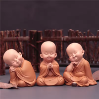 Statue de moine en résine créative, Shao Lin Kung Fu, bébé moine, statues de Bouddha