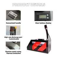 Pack de batteries liquides 20S13P 72V 52AH 390AMP ANT Bluetooth BMS 500 cycles pour vélo électrique RSF650 avec chargeur