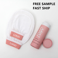 Gant exfoliant en soie turque personnalisé avec logo, gant de gommage naturel en cocon pour le visage, le cou et le corps, ensembles de bain en soie turque