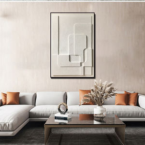 งานศิลปะติดผนังแบบมินิมอลสไตล์วาบิซาบิ ภาพวาดพื้นผิวแบบนูน 3 มิติ - Product Image 5