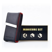 7 pièces/ensemble personnel manucure pédicure Kit de toilettage voyage Portable ongles outils manucure ensemble avec sac en cuir