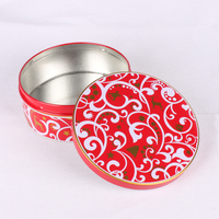 Biscuits ronds vides personnalisés de qualité alimentaire boîtes de conserve en métal emballage cadeau gâteau stockage boîtes en fer blanc conteneur en étain pour Biscuits bonbons