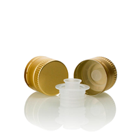 Bouchons verseurs pour bouteilles PP28 D28*H22 anti-fuite, bouchon verseur à vis en aluminium anti-vol 28 mm pour bouteilles de sirop et d'huile essentielle