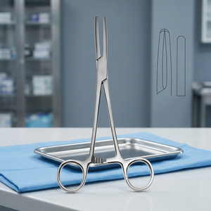 คีมหนีบห้ามเลือดสแตนเลสเกรดมืออาชีพสำหรับการผ่าตัด ยี่ห้อ WARSAW MEDICAL คุณภาพสูง ปรับระดับได้ พร้อมตัวล็อคแบบแมนนวล - Product Image 3