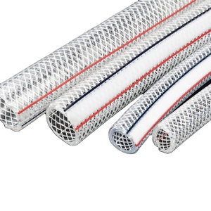 유연한 PVC 투명 나일론 꼰 호스 투명 섬유 강화 PVC 정원 호스 - Product Image 3