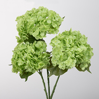Hydrangées artificielles haut de gamme en latex effet naturel, Hortensias bleus, blancs, verts, roses, bleus pour la décoration de mariage et de la maison